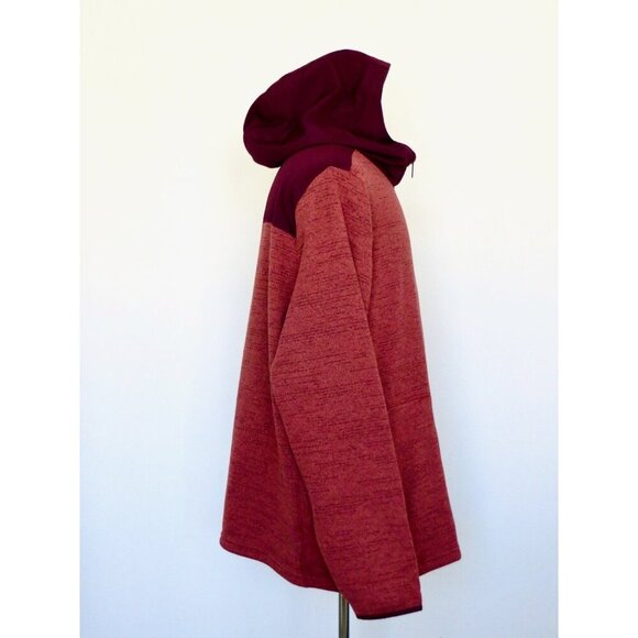 NEW! Under Armour Specialist Half Zip Hoodie Fleece Burgundy Red SZ 3XL - Picture 5 of 7